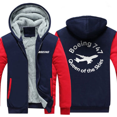 B747 QUEEN OF THE SKIES ZIPPER SWEATER THE AV8R